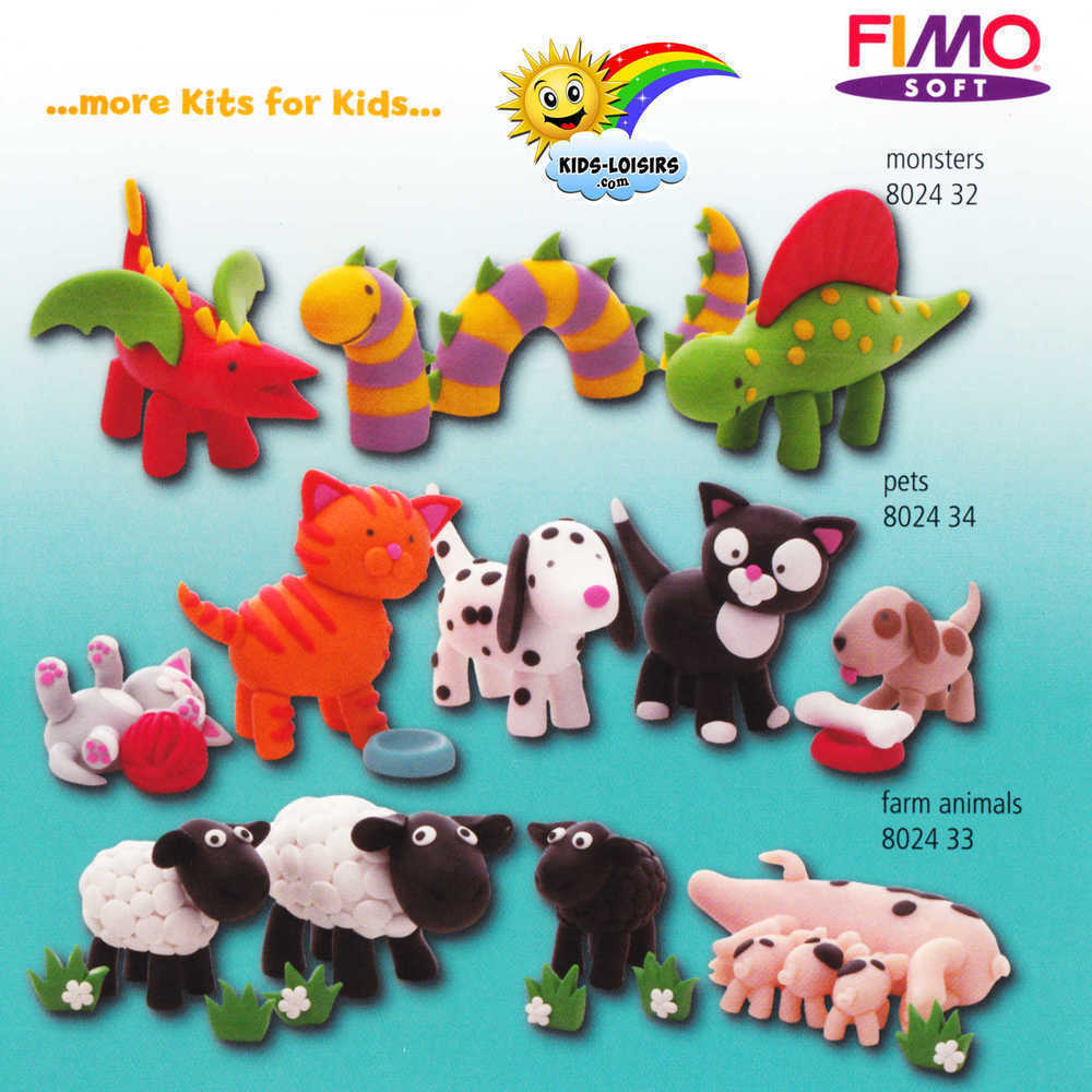 Kit pâte Fimo - Oursons - Kids loisirs