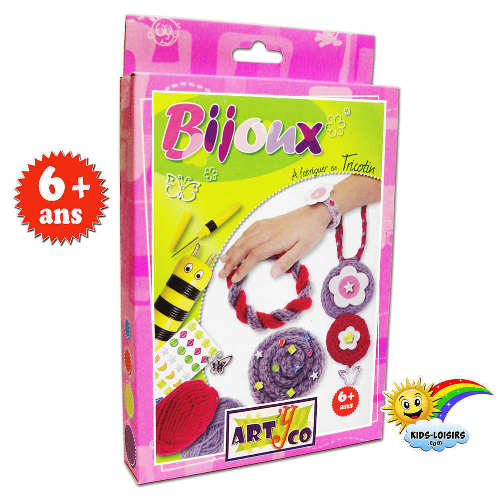 Kit créatif - Bijoux en tricotin