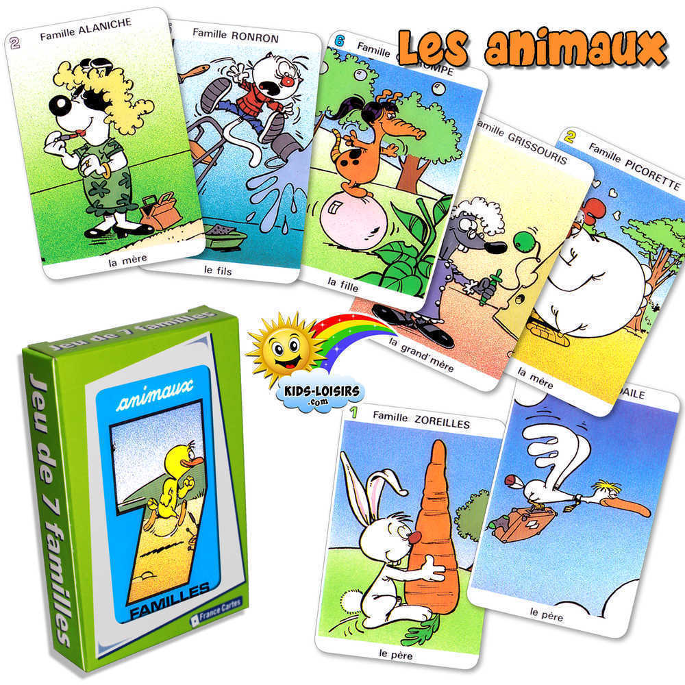 Jeu des sept familles traditionnel - Kids loisirs