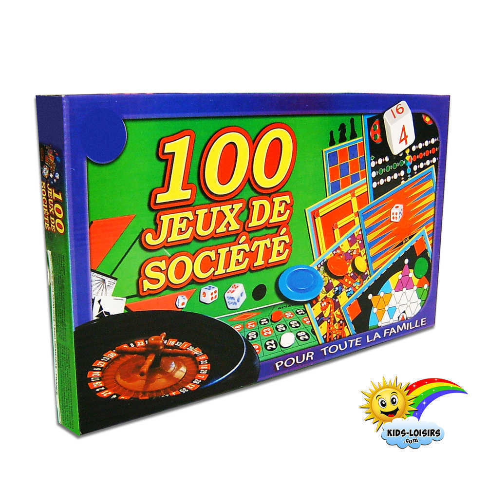 Coffret 100 jeux de société classiques - Kids loisirs