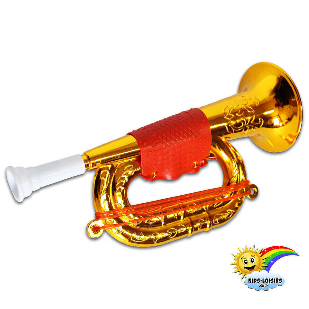 Trompette Enfants, Kid Trompette Doré Enduit Surface Fun Instruments  Préscolaires Jouet Musical En Plastique Corne Trompette Cadeau Trompette  Jouet